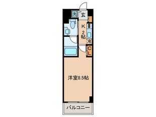 レジディア武蔵小杉の物件間取画像